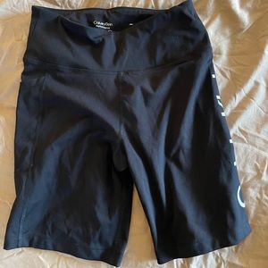 Calvin Klein black pocket biker short